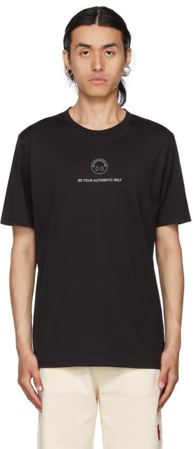 Hugo Black Smiley Deppelin T-Shirt - T-shirt Hugo Black Smiley Depelin - 휴고 블랙 스마일 Deppelin 티셔츠