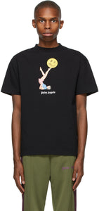 Palm Angels Black Smiley Edition Juggler Pin-Up T-Shirt – BlackSkinny