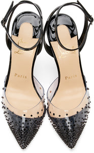 Christian Louboutin Black Spikaqueen 100 Heels - Christian Louboutin Black Spikaqueen 100 talons - Christian Louboutin Black Spikaqueen 100 Beels.