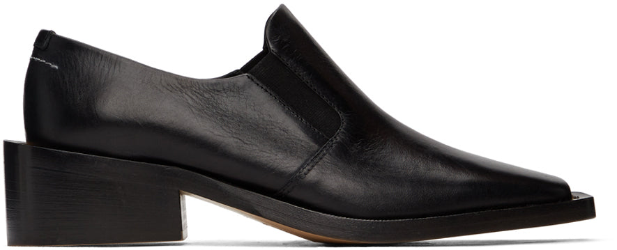 Mm6 maison margiela discount pointed-toe leather loafers