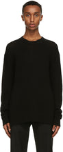 The Row Black Stefan Sweater - Le pull noir Stefan - 행 검은 stefan 스웨터