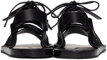 Jil Sander Black Strapped Flat Sandals