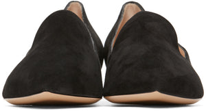 Nicholas Kirkwood Black Suede Casati Pearl Loafers