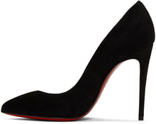 Christian Louboutin Black Suede Pigalle Heels