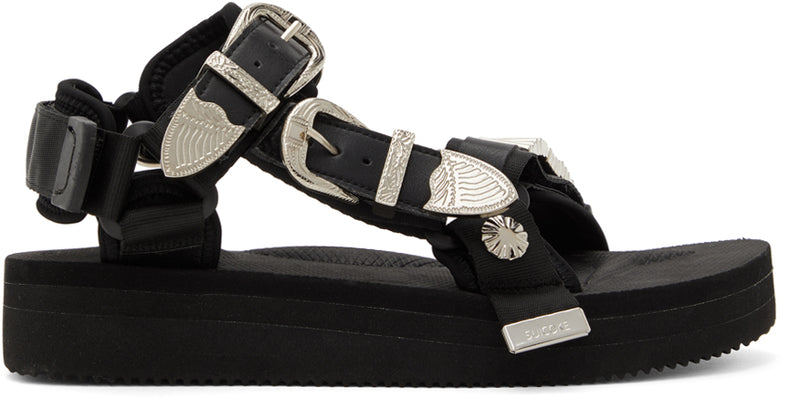 Toga Black Suicoke Edition Depa-SP Sandals – BlackSkinny