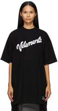 VETEMENTS Black Sweet Logo T-Shirt - T-shirt de logo doux noir vetements - vetements 검은 달콤한 로고 티셔츠