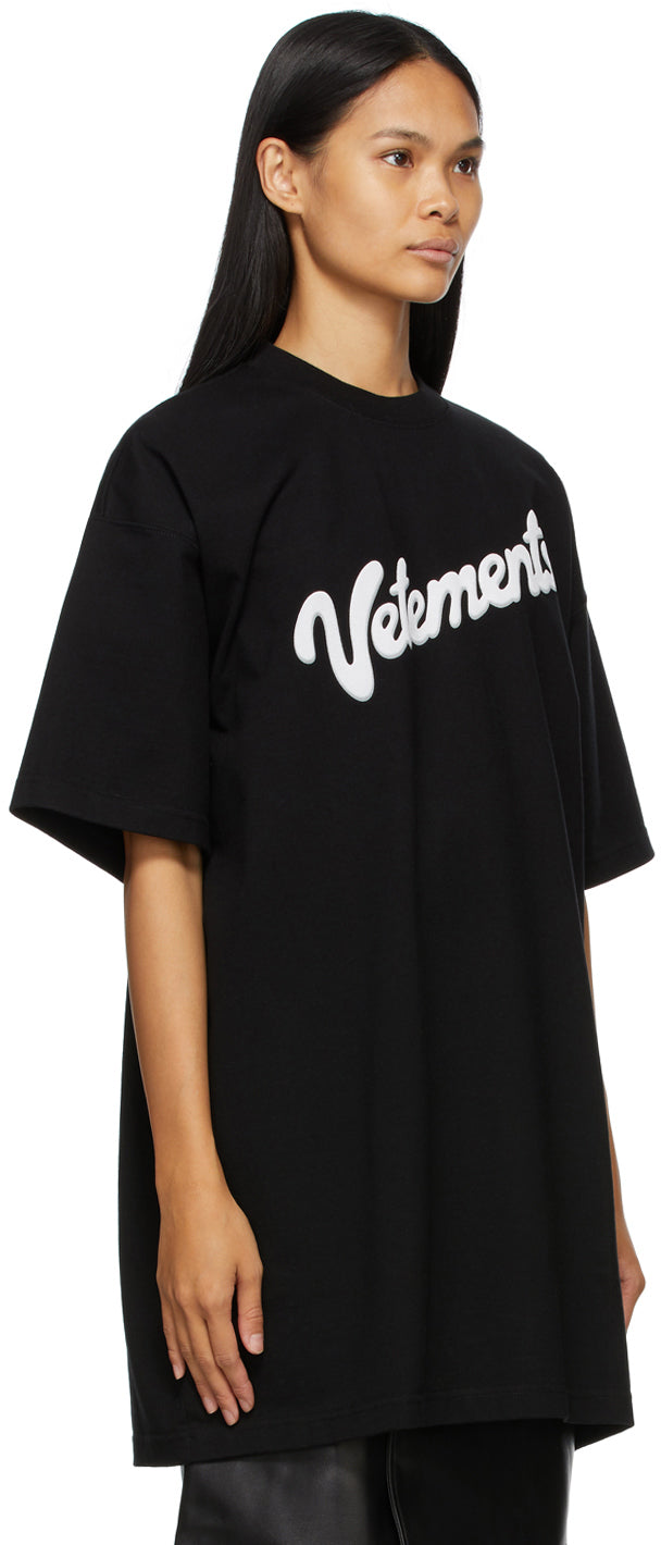 VETEMENTS Black Sweet Logo T Shirt BlackSkinny