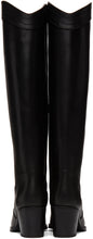 Saint Laurent Black Tall Western Kate Boots - Bottes de Kate de Kate de Saint Laurent noir - 세인트 로랑 검정색 웨스턴 케이트 부츠
