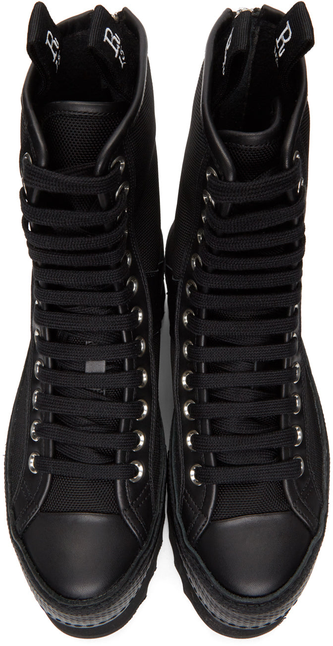 R13 Black Tall Winter Platform Boots - Bottes de plate-forme d'hiver noir R13 - R13 블랙 키 크고 겨울 플랫폼 부츠