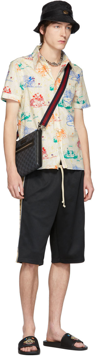Gucci Black Technical Jersey GG Shorts