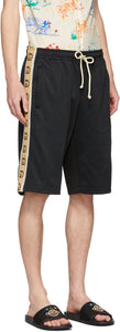 Gucci Black Technical Jersey GG Shorts