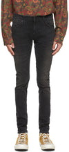 Nudie Jeans Black Tight Terry Jeans - Nudie Jeans Black Terry Terry Jeans - Nudie 청바지 검은 꽉 테리 청바지