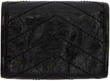 Saint Laurent Black Trifold Compact Niki Wallet