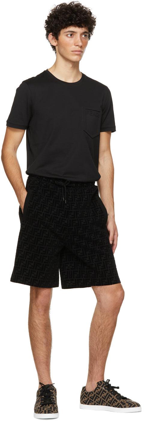 Fendi Black Trompe L'Oeil T-Shirt