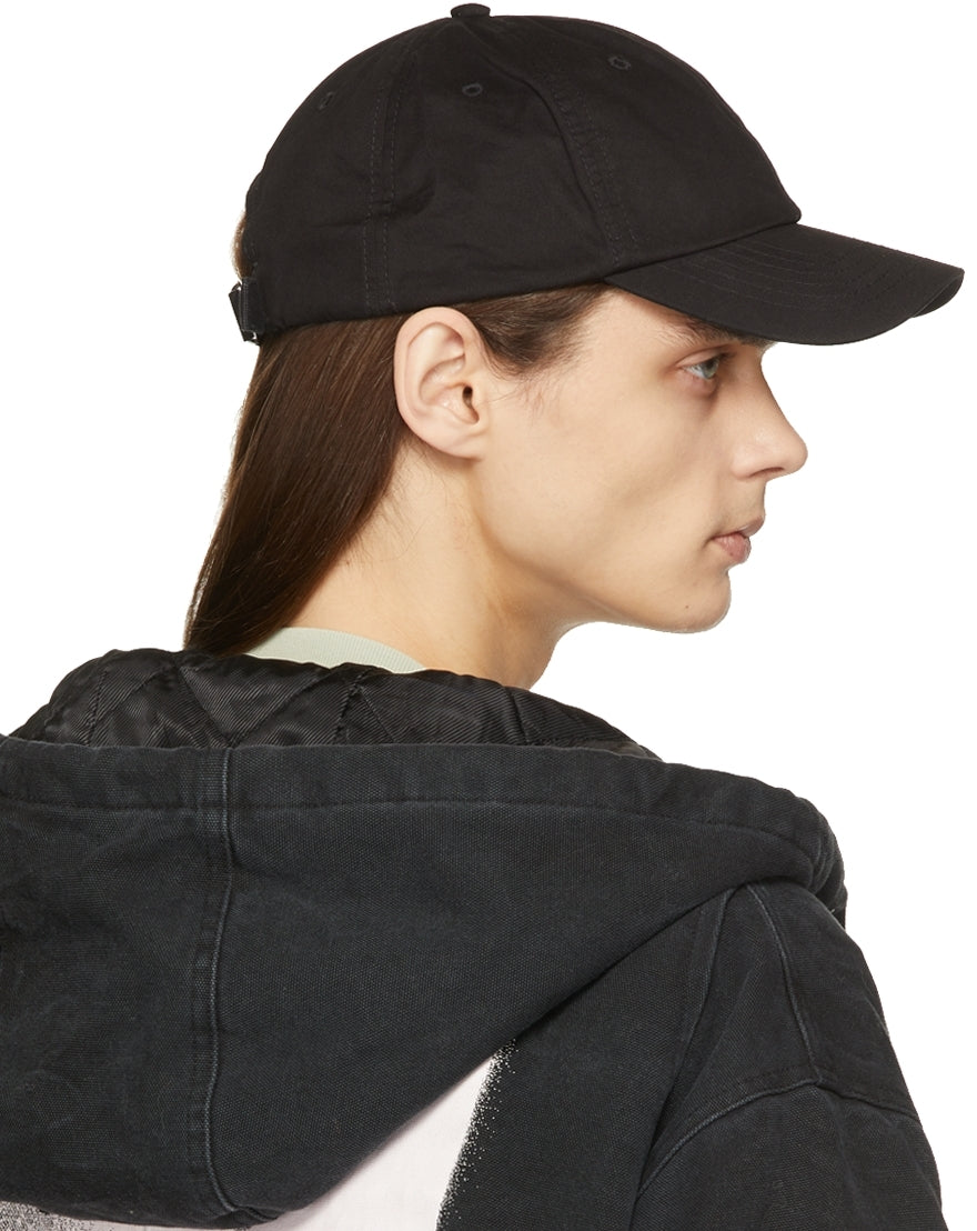 Acne Studios Black Twill Baseball Cap