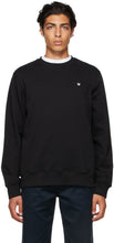 Wood Wood Black Tye Sweatshirt - Sweat-shirt de Tye noir en bois - 나무 나무 블랙 타이 스웨터