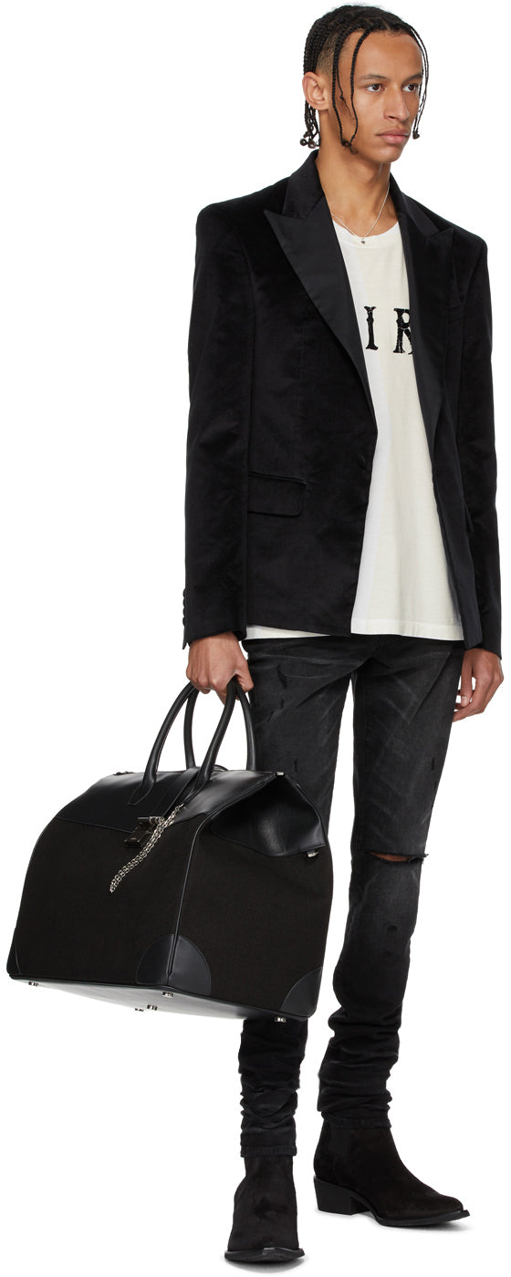 AMIRI Black Velvet Blazer