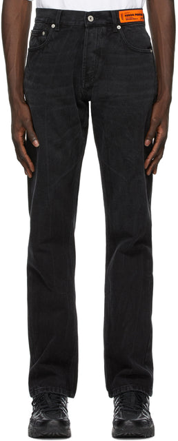 Heron Preston Black Vintage Jeans - Heron Preston Black Vintage Jeans - 헤론 프레스턴 검은 빈티지 청바지