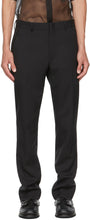 Fendi Black Virgin Wool Trousers - Fendi Pantalons en laine vierge noire - 펜디 블랙 버진 양모 바지