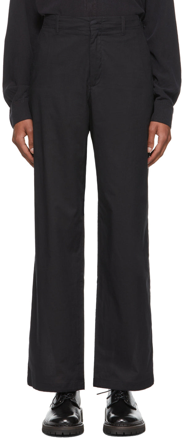 Our Legacy Black Voile Borrowed Chino Trousers – BlackSkinny