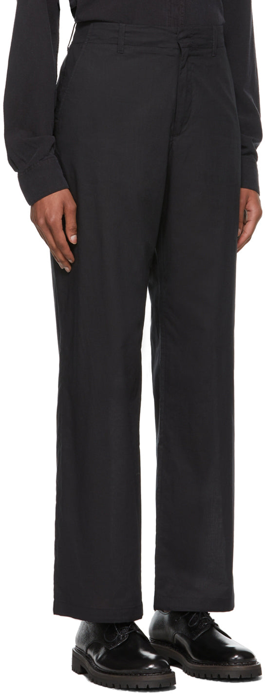 Our Legacy Black Voile Borrowed Chino Trousers – BlackSkinny