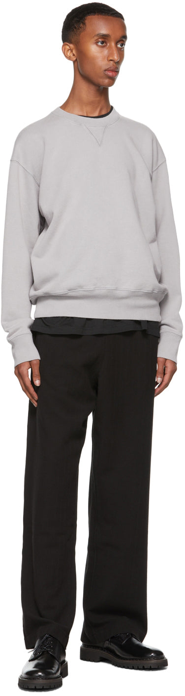 Our Legacy Black Waffle Rib Reduced Trousers