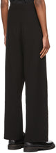 Our Legacy Black Waffle Rib Reduced Trousers