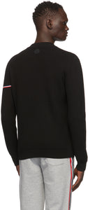 Moncler Black Waffle Sweater