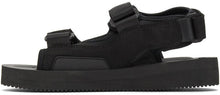 Suicoke Black WAS-V Sandals
