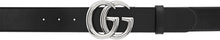 Gucci Black Wide GG Marmont Belt - Gucci Black Wide GG Marmont Ceinture - Gucci 블랙 와이드 GG Marmont Belt.