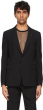 Dries Van Noten Black Wool Blazer - Dries Van Noten Blazer en laine noire - 밴 알코올 블랙 울 블레이저를 건조합니다