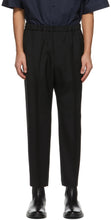Jil Sander Black Wool Cropped Trousers
