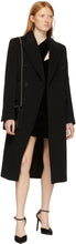Saint Laurent Black Wool Double-Breasted Coat - Manteau à double boutonnage de laine Saint Laurent - 세인트 로트 블랙 양모 더블 브레스트 코트