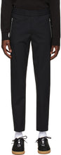PS by Paul Smith Black Wool Drawstring Trousers