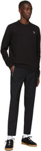 PS by Paul Smith Black Wool Drawstring Trousers
