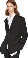 Isabel Benenato Black Wool Lightweight 3-Button Blazer