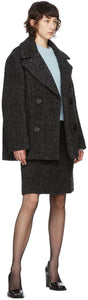 Proenza Schouler Black Wool Plaid Skirt - Jupe à carreaux de laine noire de Proenza Schouler - Proenza Schouler 검은 양모 격자 무늬 스커트