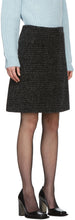 Proenza Schouler Black Wool Plaid Skirt