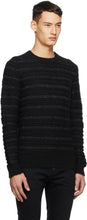 Saint Laurent Black Wool Pullover Sweater