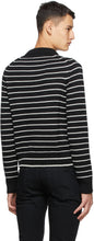 Saint Laurent Black Wool Stripe Sweater