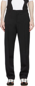 Loewe Black Wool Trousers - Pantalon de laine noire Loewe - Loewe 검은 양모 바지