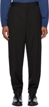 Giorgio Armani Black Wool Twill Trousers - Pantalon en sergé de laine noire Giorgio Armani - Giorgio Armani Black Wool Twill 바지