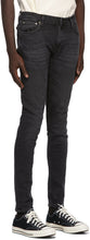 Nudie Jeans Black Worn Skinny Lin Jeans