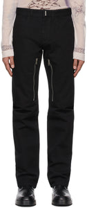 Givenchy Black Zip Jeans - Jean Zip Noir Givenchy - 지방시 블랙 zip 청바지