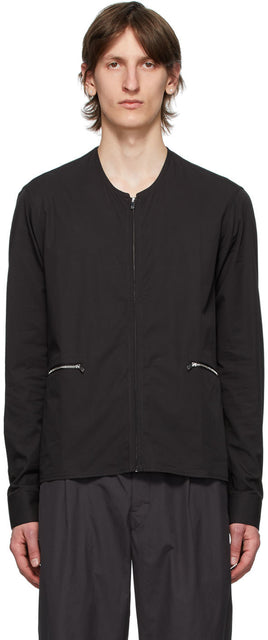 Cornerstone Black Zip-Up Shirt - Chemise à glissière noire de la pierre angulaire - 초석 블랙 지퍼 업 셔츠
