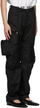 Hood by Air Black Zippered Cargo Pants