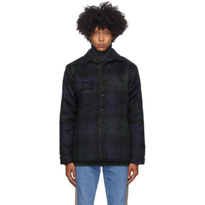 Bless Reversible Navy and Green Woodhacker Jacket