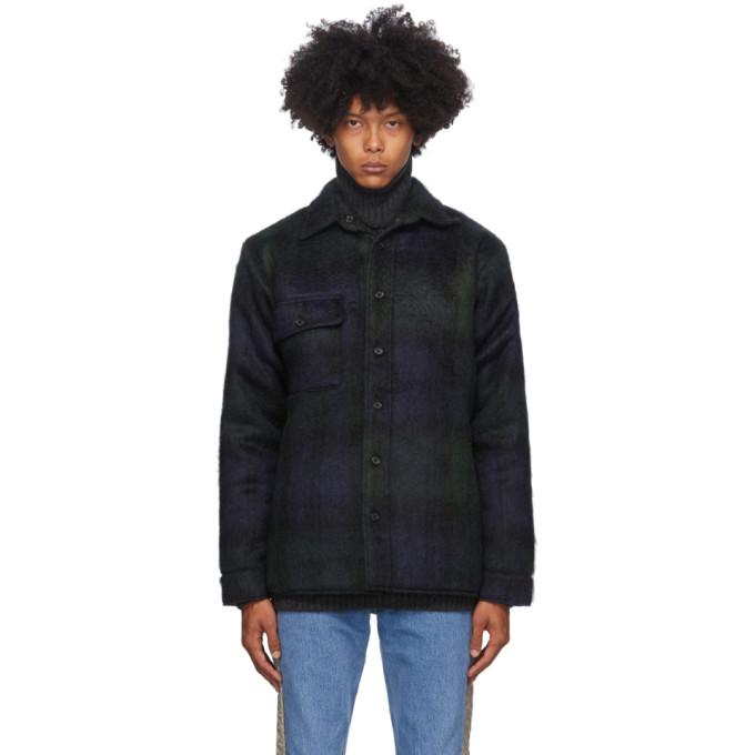 Bless Reversible Navy and Green Woodhacker Jacket