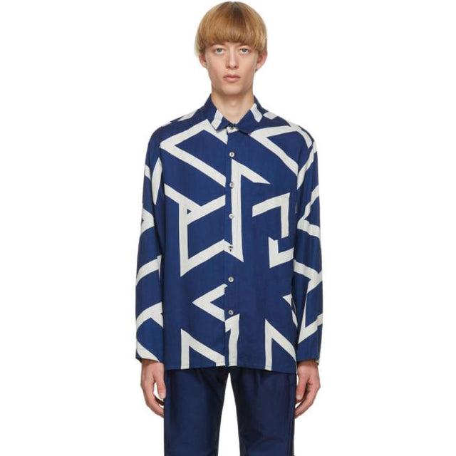 Blue Blue Japan Blue Lyocell Kikkou Shirt