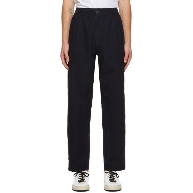 Blue Blue Japan Indigo Yarn-Dyed Sashiko Trousers